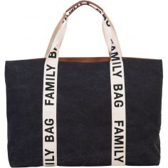 Sac à langer Family bag signature Canvas noir - Childhome