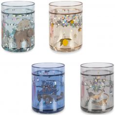 Lot de 4 gobelets Glitter dinosaure - Konges Slojd