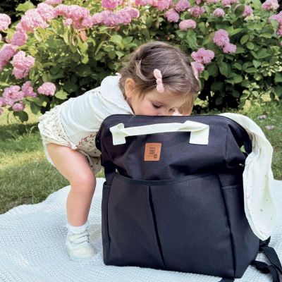 Sac à dos à langer Noir