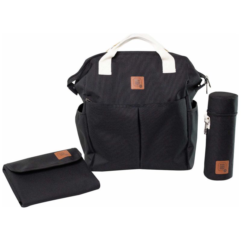 Sac à dos à langer Noir Trois Kilos Sept Produit 1