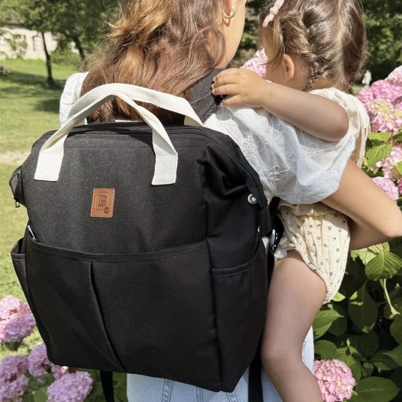 Sac à dos à langer Noir Trois Kilos Sept Ambiance 9