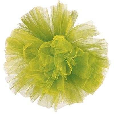 Pompon tulle à suspendre vert anis