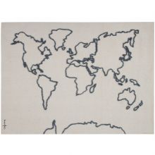 Tenture décorative carte du monde  par Lorena Canals