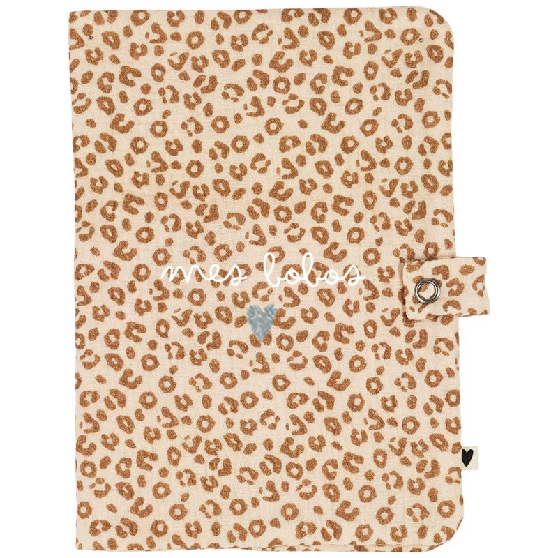 Protège carnet de santé Gaze Léopard (personnalisable) Atelier Wagram Produit 5