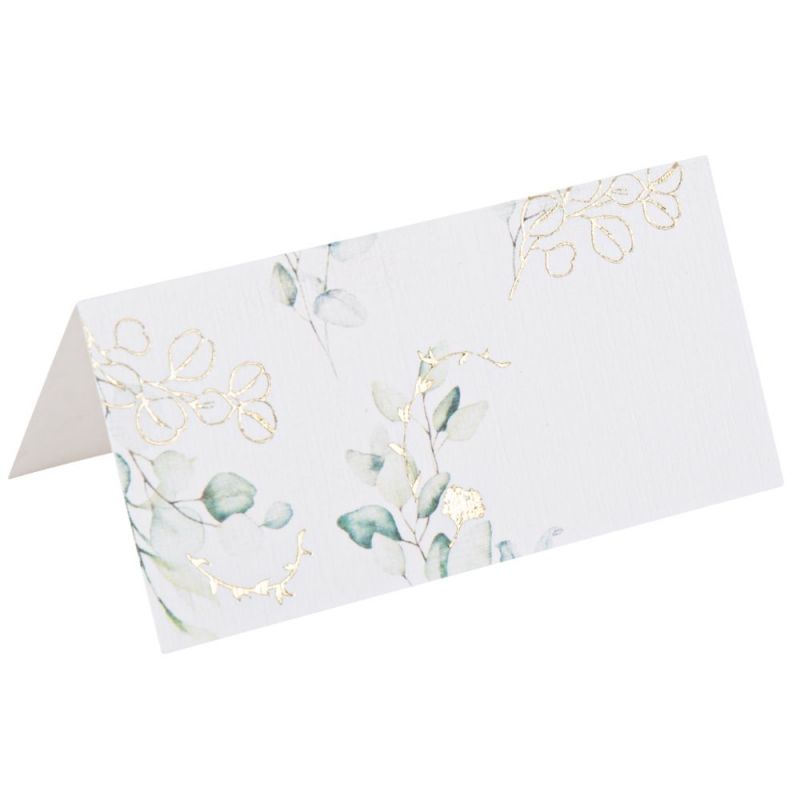 Lot de 10 marque places Sauge Green Arty Fêtes Factory