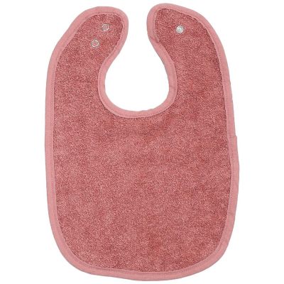Bavoir premier âge en éponge Rose