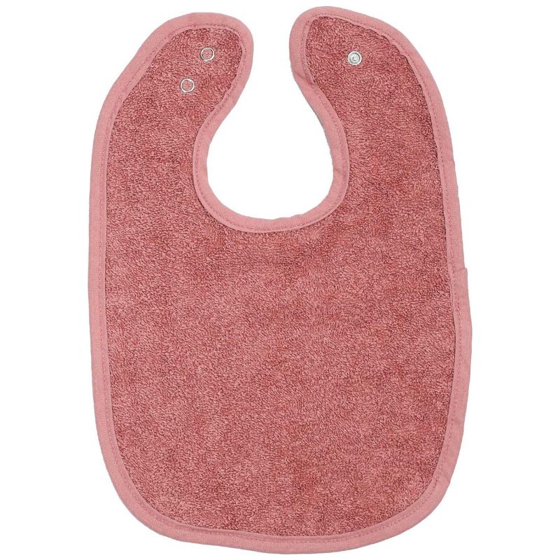 Bavoir premier âge en éponge Rose Trois Kilos Sept Produit 1