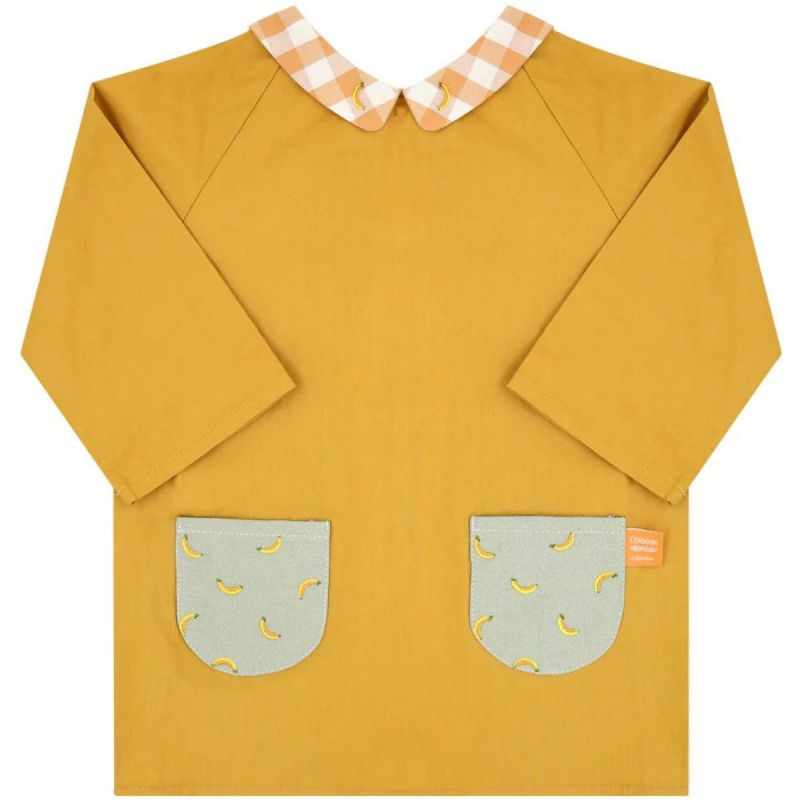 Tablier d'artiste Banane Curry personnalisable (2-6 ans) L'oiseau bateau