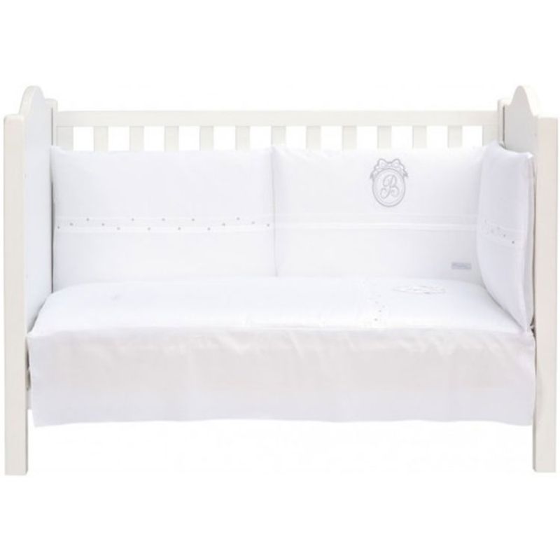Tour de lit blanc Pur (pour lits 60 x 120 cm et 70 x 140 cm) Maison Nougatine