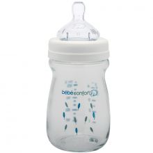 Biberon col large en verre Indians Maternity (130 ml)  par Bébé Confort