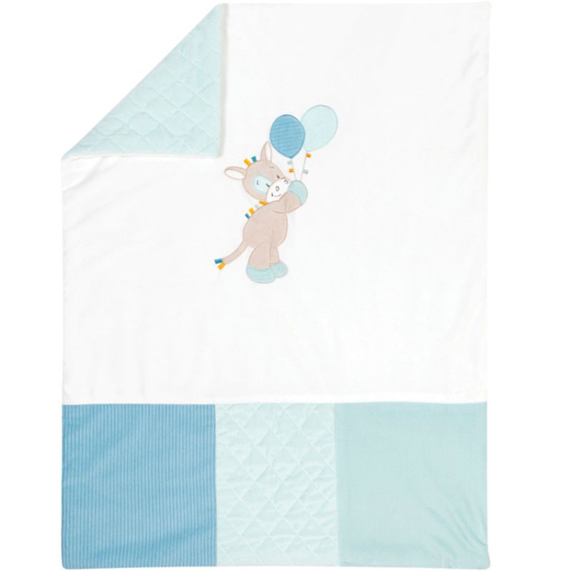 Tapis de parc Tim & Tiloo bleu (110 x 75 cm) Nattou