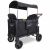 Variation Noir du produit Chariot de transport enfant W4 Luxe Pro Jet Black (4 places) de la marque Wonderfold