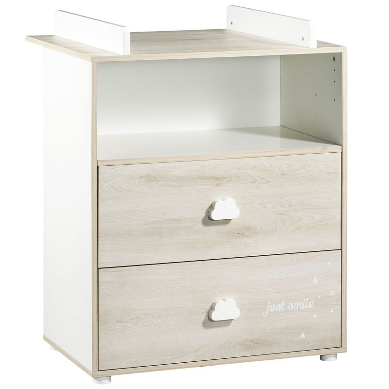 Commode à langer Smile hêtre cendré Baby Price Produit 1 grande taille