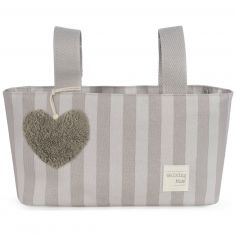 Sac à poussette à pois Sintra Beige - Walking Mum