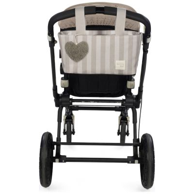 Sac à poussette à pois Sintra Beige