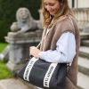 Sac à langer Mommy Club Signature Canvas noir Childhome Ambiance 2
