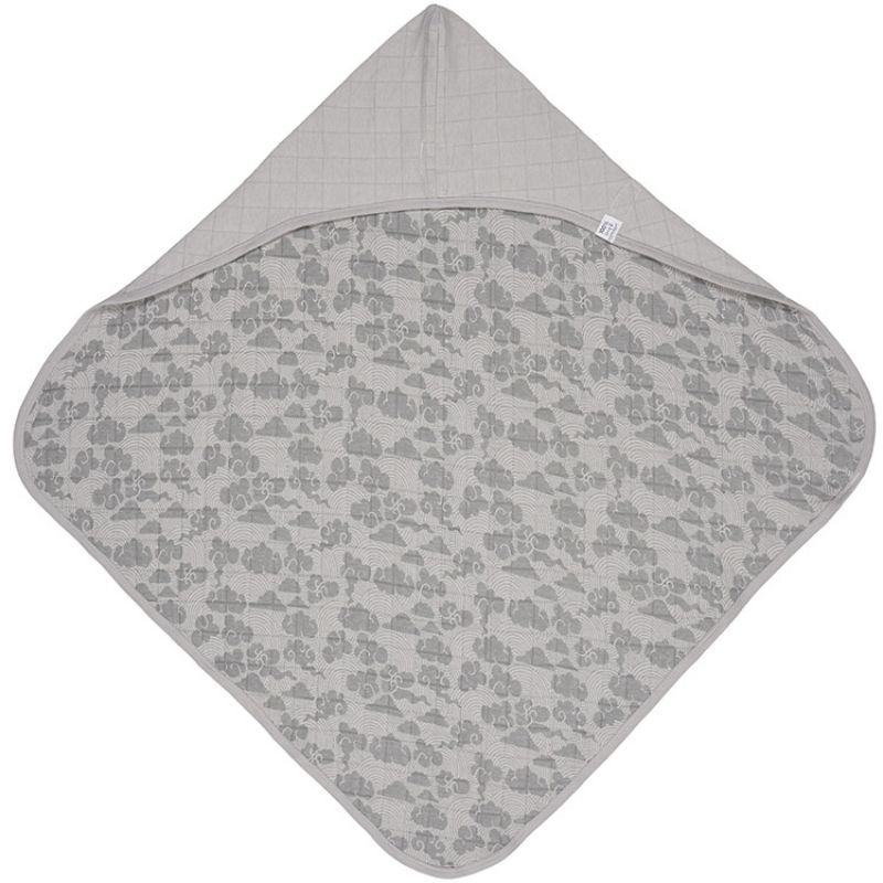 Cape de bain Bubbler Solid Mist gris (90 x 90 cm) Lodger