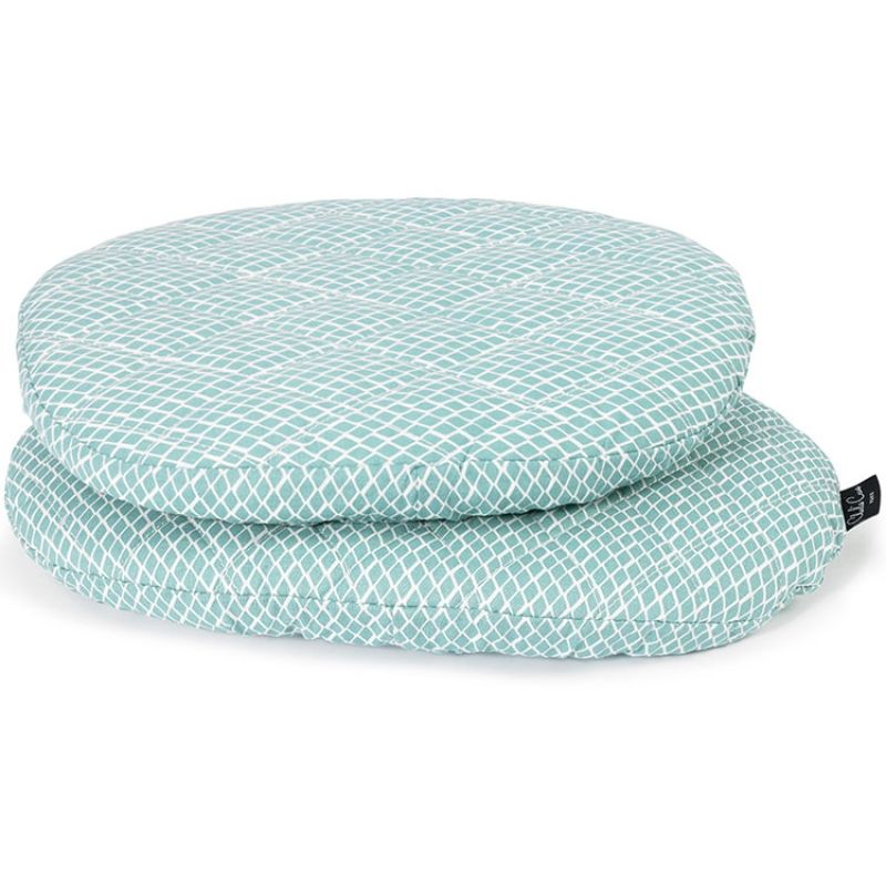 Coussins pour chaise haute Tibu Diamond blue Charlie Crane