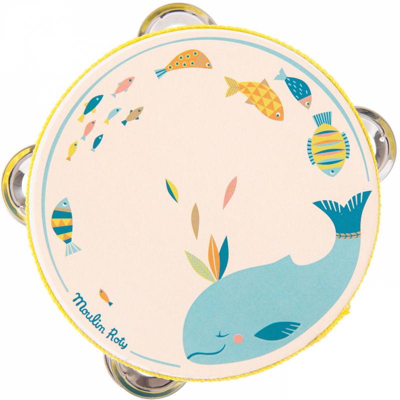 Tambourin baleine Jospéhine Le voyage d'Olga Moulin Roty