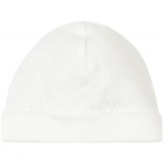Bonnet de naissance en coton bio écru (1-3 mois) - Tartine et Chocolat