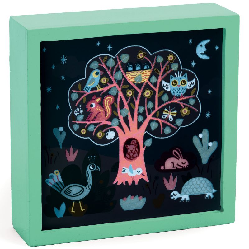 Tableau veilleuse Arbre enchanté (14 x 14 cm) Djeco