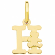Pendentif initiale H (or jaune 375°)  par LuluCastagnette