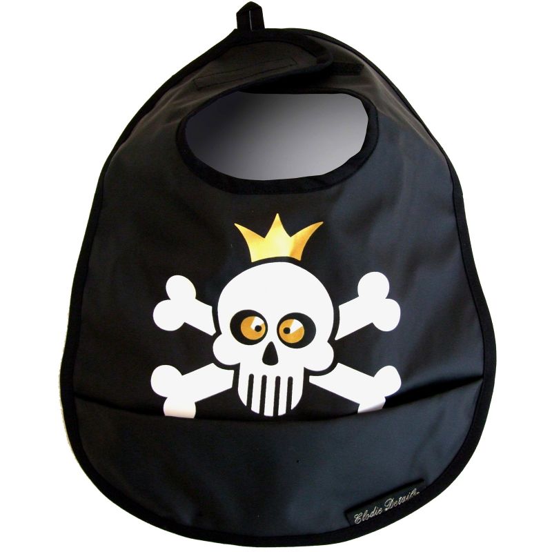 Bavoir plastifié Prince Jolly noir Elodie Details