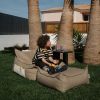 Fauteuil pouf et repose-pieds Dune Outdoor Wigiwama Ambiance 2