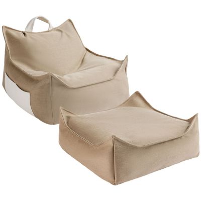 Fauteuil pouf et repose-pieds Dune Outdoor Wigiwama