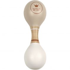 Maracas en bois beige (15 cm) - BAMBAM