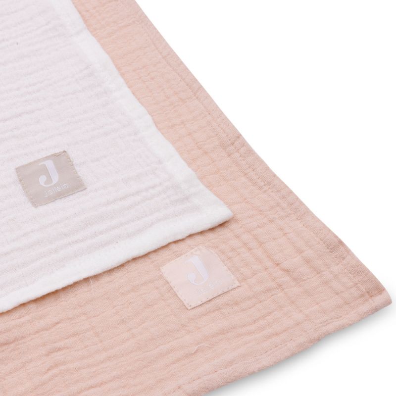 Lot de 2 maxi-langes en coton Wild Rose-Ivory (115 x 115 cm) - Reconditionné Jollein Produit 5