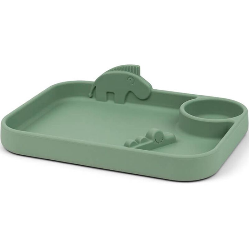 Assiette à compartiments Peekaboo Deer friends vert Done by Deer