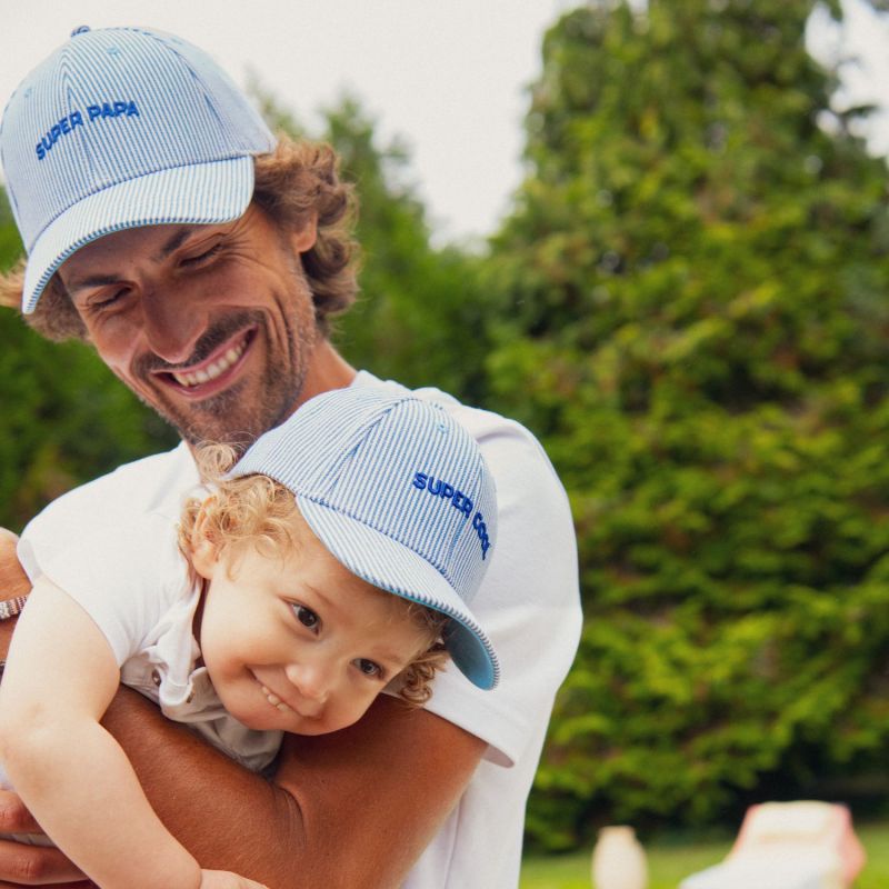 Casquette enfant Marinière Super Cool bleu (3-6 ans) Chamaye Ambiance 6