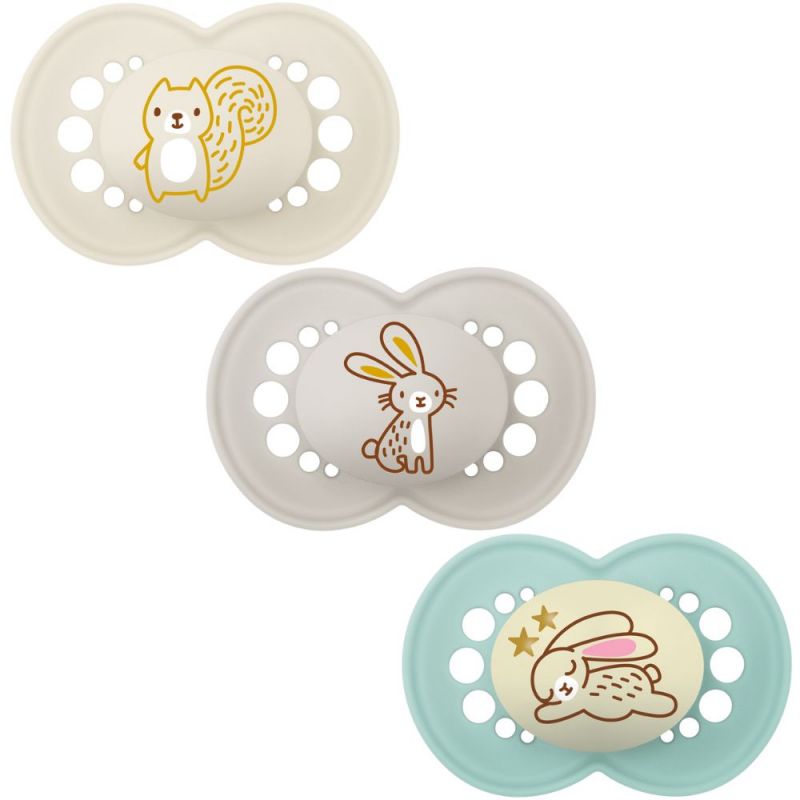 Lot de 3 sucettes anatomique Original mixte (18 mois et +) MAM