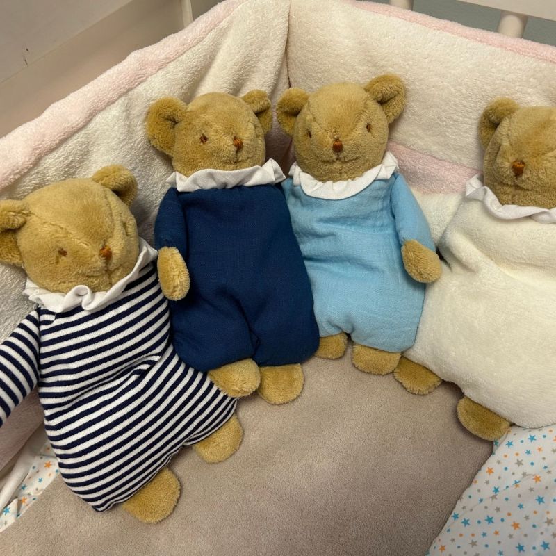 Doudou avec hochet Ours Marinière Trousselier Ambiance 6