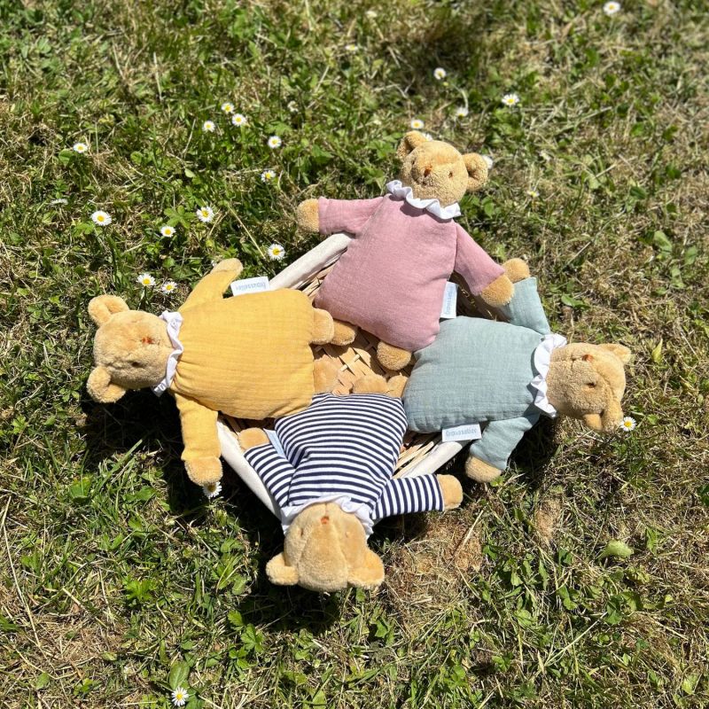 Doudou avec hochet Ours Marinière Trousselier Ambiance 7