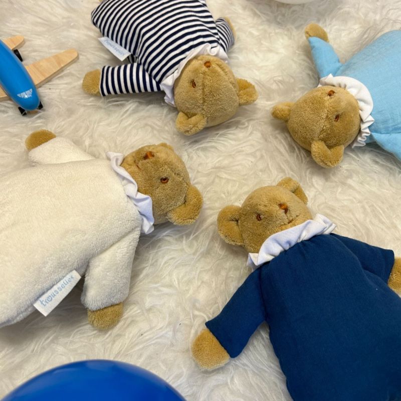 Doudou avec hochet Ours Marinière Trousselier Ambiance 8