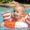Brassards de natation Baleine rouge-blanc (0-2 ans)  par Swim Essentials