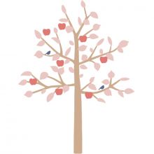 Sticker géant arbre Big Apple Tree rose (180 cm)  par Mimi'lou
