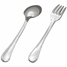 Set de 2 couverts bébé Louis XVI personnalisable dans son coffret (métal argenté) - Daniel Crégut