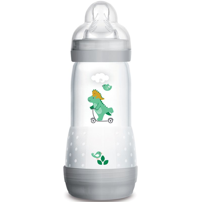 Biberon Easy Start anti-colique dinosaure - débit 3 rapide (320 ml) MAM