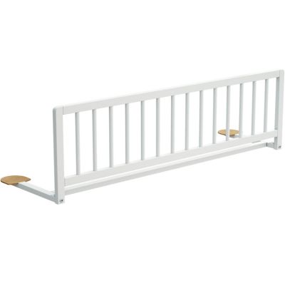 Barrière de lit en bois de hêtre Essentiel blanc 117 cm