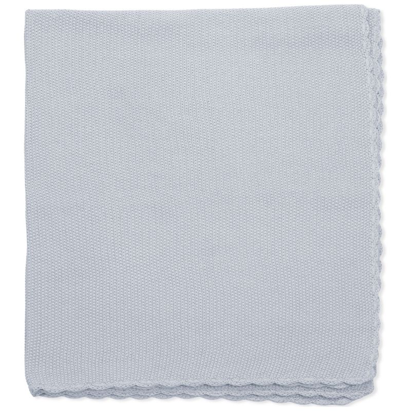 Couverture tricot bébé bleu (75 x 100 cm) Pasito a pasito Produit 1