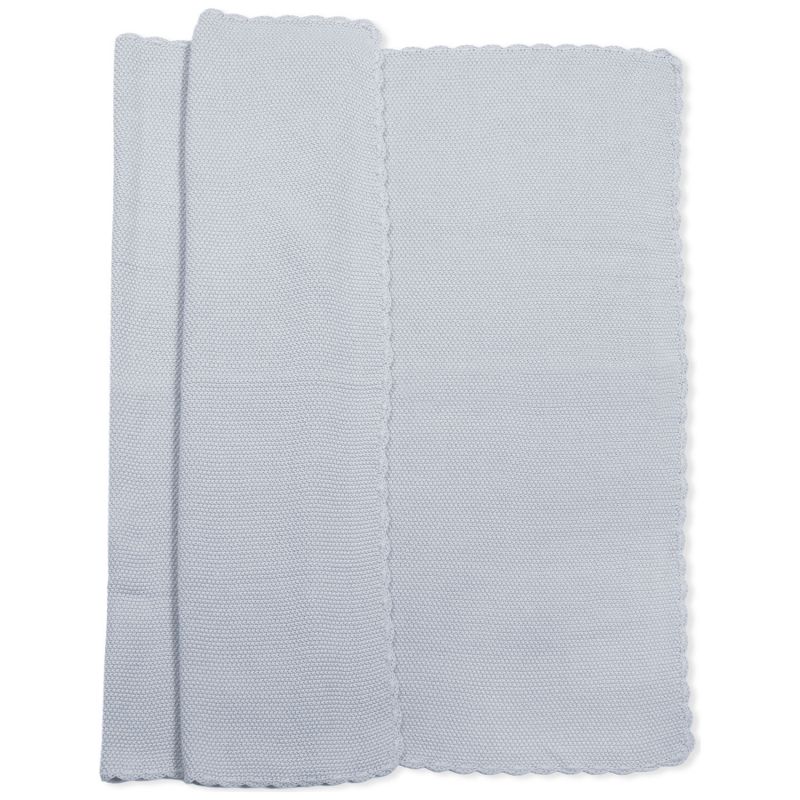 Couverture tricot bébé bleu (75 x 100 cm) Pasito a pasito Produit 4