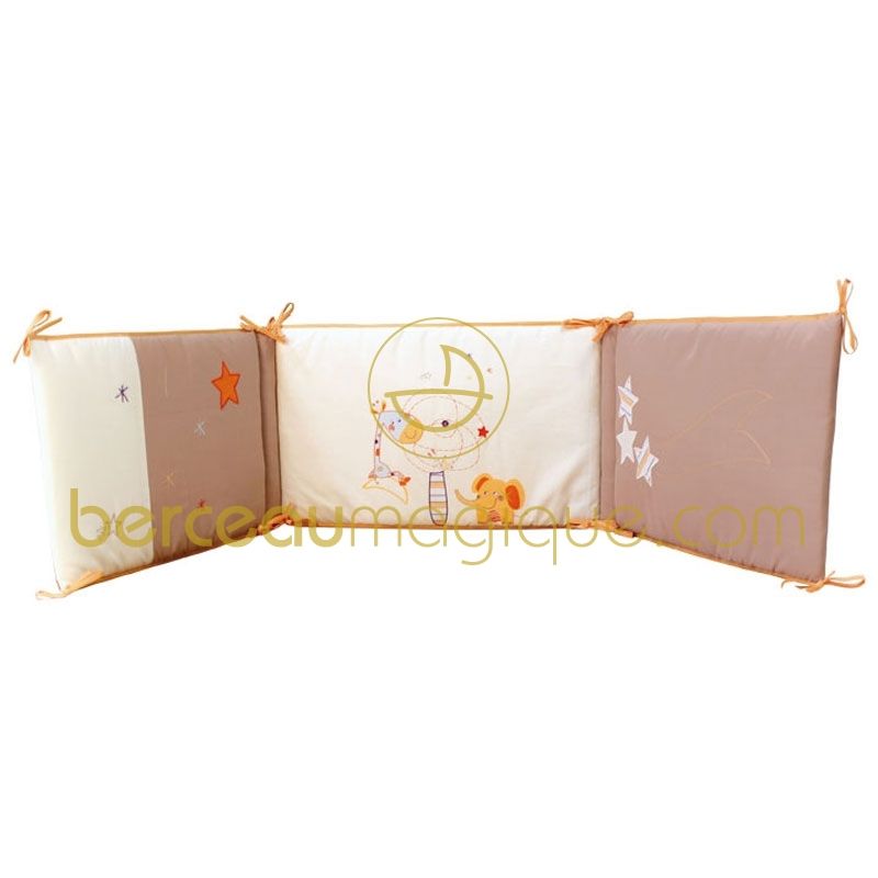 Tour de lit Marco 100% coton bio (40x180 cm) Babycalin