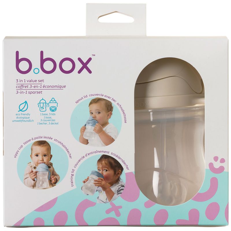 Tasse d'apprentissage évolutive Latte (3 pièces) B.Box Packaging 9