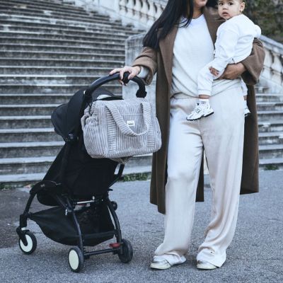 Sac à langer Middle Capsule velours Mink