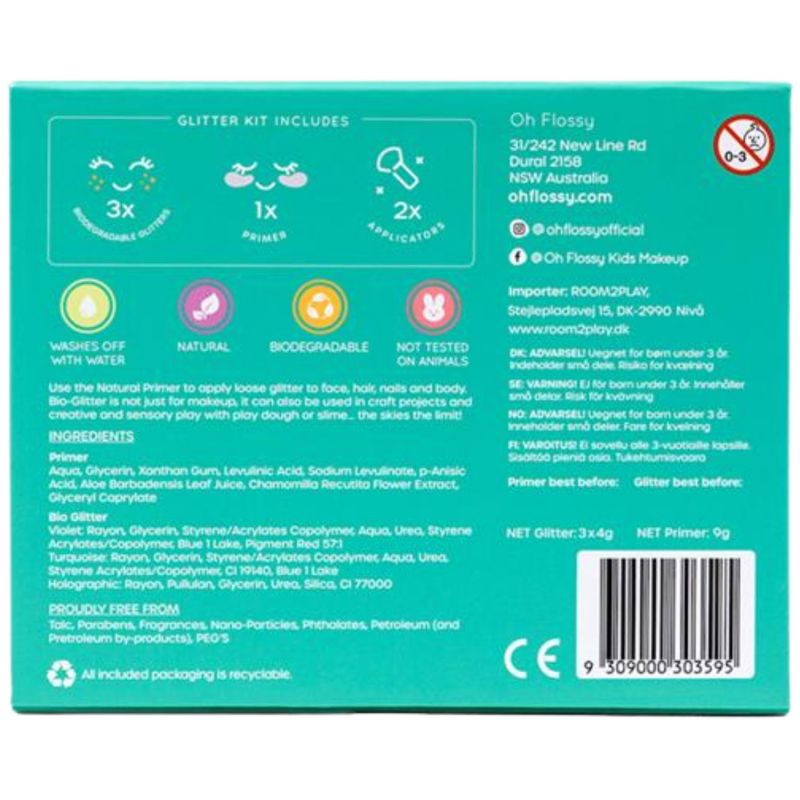 Coffret de maquillage paillettes Under The Sea Oh Flossy Packaging 5