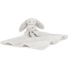 Doudou plat Bashful Lapin Silver (34 cm) - Jellycat