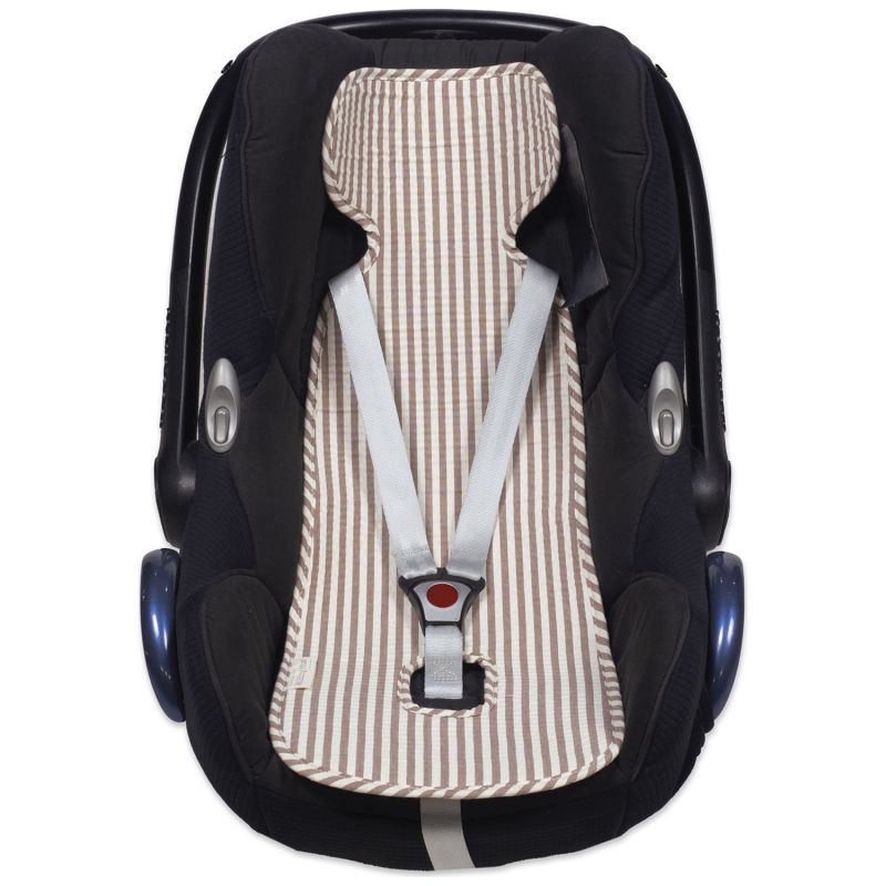 Assise pour siège-auto Praliné Rayures Moka Walking Mum Produit 1